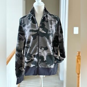 Flint‎ Park Women's Court Jacket in Black Camo Size L Pickleball Tennis Jacket